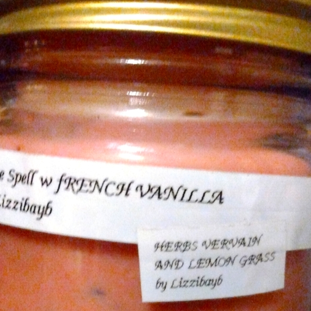 French vanilla homemade candle